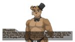  animatronic bear blue_eyes bow_tie clothed clothing five_nights_at_freddy&#039;s freddy_(fnaf) half-dressed hat machine male mammal mechanical nukde robot skimpy topless 