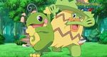  animated animated_gif dancing hitmontop lowres ludicolo pokemon pokemon_(anime) politoed spinning tierno_(pokemon) wartortle 