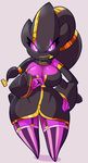  2015 anthro banette big_breasts breasts clothing ghost hi_res looking_at_viewer mega_banette mega_evolution nintendo pink_eyes pok&eacute;mon snappygrey solo spirit video_games wide_hips 