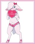  &lt;3 anthro blue_eyes blush bow bulge caprine clothing cobaltsnow cuffs cute danielle fatalfox girly holidays hooves looking_at_viewer male mammal panties sheep solo underwear valentine&#039;s_day 