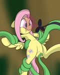  2015 anus cutie_mark datte-before-dawn equine female feral fluttershy_(mlp) friendship_is_magic hair mammal my_little_pony pegasus pink_hair pussy pussy_juice restrained sex tentacles vaginal wings 
