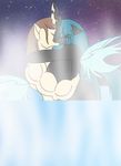  2015 anthro breasts changeling couple digital_media_(artwork) embrace eyeshadow fan_character female friendship_is_magic hair horn kissing makeup male married muscles my_little_pony nude queen_chrysalis_(mlp) wings wolfe2150 