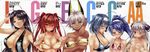  absurdres areolae bikini black_hair blue_hair blush breast_hold breasts bust_chart cleavage crease dark_skin demon_girl green_eyes hair_ornament hairband hasegawa_chisato highres horns huge_breasts large_breasts long_hair multiple_girls naruse_maria naruse_mio nonaka_kurumi nonaka_yuki nude official_art pierre_yoshio purple_eyes red_eyes red_hair shinmai_maou_no_testament short_hair silver_hair slingshot_swimsuit small_breasts smile swimsuit twintails white_background zest 