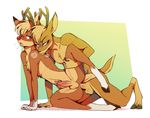  2014 anal cervine craymin cum cum_inside duo gay male mammal reindeer rudolph 