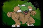  4_toes abs abstract_background anthro biceps big_muscles butt claws kneelong looking_at_viewer male muscles nintendo open_mouth pecs plant pok&eacute;mon red_eyes reptile scalie solo spread_legs spreading teeth toe_claws toes tongue torterra tree turtle video_games waddledox 
