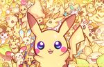  ambiguous_gender ampharos arachnid arthropod avian bell bellsprout bird blue_eyes cat chingling duck eeveelution electabuzz elekid emolga feline flower fur galvantula geegeet girafarig giraffe jirachi jolteon joltik legendary_pok&eacute;mon looking_at_viewer mammal manectric meowth minun mouse nintendo pikachu plant plusle pok&eacute;mon psyduck rodent scraggy spider sunflora sunkern uxie victreebel video_games yellow_fur zapdos 