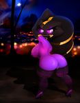  banette breasts butt clothed clothing female ghost half-dressed humanoid looking_at_viewer mega_banette mega_evolution nintendo nipples open_mouth plantpenetrator pok&eacute;mon pussy smile solo spirit standing thick_thighs video_games wide_hips zipper 