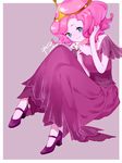  adventure_time artist_name dated flower pink_hair pink_skin princess_bonnibel_bubblegum psd signature solo tiara 