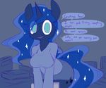  clothed clothing english_text equine female friendship_is_magic horn looking_at_viewer mammal my_little_pony princess_luna_(mlp) text unicorn whoop 