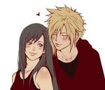  blush cloud_strife cloud_tifa eyes_closed final_fantasy final_fantasy_vii lowres tifa_lockhart tifa_lockheart 