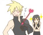  arrow begging blush cloud_strife cloud_tifa final_fantasy final_fantasy_vii heart tifa_lockhart tifa_lockheart 