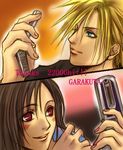  blush cellphone cloud_strife cloud_tifa final_fantasy final_fantasy_vii lowres phone tifa_lockhart tifa_lockheart 