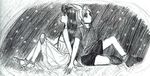  back-to-back cloud_strife cloud_tifa final_fantasy final_fantasy_vii lowres skyb star tifa_lockhart tifa_lockheart 