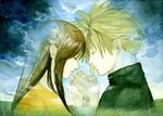  cloud_strife cloud_tifa final_fantasy final_fantasy_vii hand_holding sky tifa_lockhart tifa_lockheart 