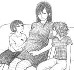  denzel family final_fantasy final_fantasy_vii lowres marlene_wallace pregnant tifa_lockhart tifa_lockheart 