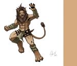  feline lion male mammal negger shin_(negger) solo 