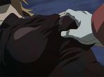  1boy 1girl animated animated_gif breast_grab breasts clara_(fma) fullmetal_alchemist gloves grabbing screencap 