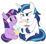  alpha_channel brother_and_sister coffee cute cutie_mark dm29 duo equine female feral friendship_is_magic hair horn male mammal my_little_pony shining_armor_(mlp) sibling twilight_sparkle_(mlp) unicorn 