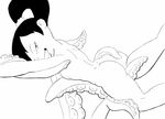  akiko_yoshida american_dad breasts butt female human looking_at_viewer mammal monochrome ponytail small_breasts tentacles unknown_artist 