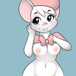  anthro bianca blue_eyes disney female fur hat invalid_tag kloudmutt mammal mouse nipples nude rodent the_rescuers white_fur 