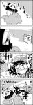  4koma :d bubble cloud comic commentary empty_eyes greyscale hat highres hood kumoi_ichirin monochrome murasa_minamitsu o_o open_mouth shoujo_kitou-chuu smile tani_takeshi touhou translated unzan v-shaped_eyebrows wet wet_clothes yukkuri_shiteitte_ne 