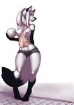  2015 anthro artic_fox boxers breasts clothing female fur hair kristen lost-paw nipple_piercing nipples piercing plain_background ponytail shirt solo underwear volley_ball white_background white_fur white_hair yellow_eyes 
