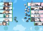  aircraft_carrier_hime aircraft_carrier_water_oni airfield_hime akagi_(kantai_collection) armored_aircraft_carrier_hime bismarck_(kantai_collection) bowl chopsticks eating enemy_aircraft_(kantai_collection) food gameplay_mechanics kantai_collection kongou_(kantai_collection) midway_hime multiple_girls rice rice_bowl seaport_hime shinkaisei-kan shinsono_shiroko shoukaku_(kantai_collection) translated yamato_(kantai_collection) yuubari_(kantai_collection) 