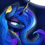  2015 equine female feral friendship_is_magic horn madacon mammal my_little_pony princess_luna_(mlp) smile solo winged_unicorn wings 