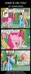  2015 blue_eyes comic cutie_mark dialogue drawponies english_text equine female friendship_is_magic fuck_logic horn house mammal my_little_pony outside pegasus pinkie_pie_(mlp) ponyville purple_eyes rainbow_dash_(mlp) string text winged_unicorn wings 