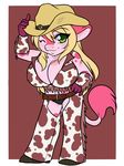  belt bovine cattle chevi chibi cowboy_hat female hat mammal ruby_(rubyluvcow) 