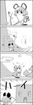  animal_ears bag basket comic commentary greyscale highres house minecraft monochrome mouse_ears mouse_tail nazrin no_humans pickaxe smile stairs tail tani_takeshi touhou translated yukkuri_shiteitte_ne 