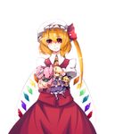  bad_id bad_pixiv_id blonde_hair bunny character_doll doll flandre_scarlet hat kirisame_marisa nicole_(lion) one_side_up ponytail red_eyes shanghai_doll short_hair solo stuffed_animal stuffed_bunny stuffed_toy touhou wings 