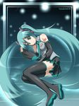  awa hatsune_miku highres legs long_hair lying on_side solo thighhighs twintails very_long_hair vocaloid zettai_ryouiki 