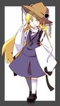  adapted_costume alternate_hairstyle ane blonde_hair hair_ornament hat jewelry long_hair long_sleeves moriya_suwako necklace older solo touhou very_long_hair wide_sleeves yellow_eyes 