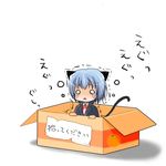  animal_ears ayasaki_hayate bad_id bad_pixiv_id blue_hair box cardboard_box cat_ears for_adoption hayate_no_gotoku! in_box in_container male_focus mikan_box o_o solo sukuneko tail tears translated trembling 