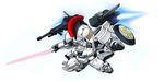  energy_sword gun gundam gundam_wing mecha no_humans noah_noah rifle sd_gundam shield simple_background solo sword tallgeese weapon 