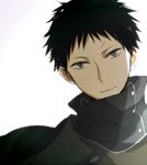  akagami_no_shirayukihime black_hair green_eyes looking_at_viewer male_focus obi_(akagami_no_shirayukihime) solo tsukimori_usako white_background 