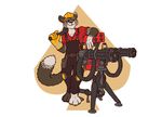  engineer_(team_fortress_2) fek fek_(character) feline helmet male mammal overalls sentry solo team_fortress_2 weapon 
