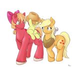  2015 alasou alpha_channel apple_bloom_(mlp) applejack_(mlp) big_macintosh_(mlp) brother_and_sister cute earth_pony equine female feral friendship_is_magic horse male mammal my_little_pony pony sibling sisters 