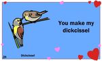  &lt;3 ambiguous_gender animated avian bird birdcheese black_eyes english_text holidays humor pun text valentine&#039;s_day 