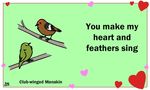  &lt;3 animated avian bird birdcheese black_eyes cute english_text holidays manakin text valentine&#039;s_day 