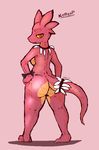  anthro big_butt breasts butt collar female kobold looking_at_viewer nude reptile scalie sirphilliam solo wide_hips 
