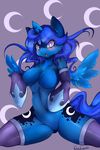  blue_fur blue_hair cutie_mark equine female friendship_is_magic fur hair hooves horn horse mammal my_little_pony nadialycaon nude open_mouth plain_background pony princess_luna_(mlp) teeth wings 