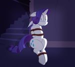  2015 bound captured equine female feral friendship_is_magic horn mammal my_little_pony radiantrealm rarity_(mlp) rope unicorn 