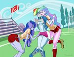  anthro anthrofied blush breasts clothed clothing donutwish equestria_girls friendship_is_magic hair multicolored_hair my_little_pony nipples princess_celestia_(mlp) princess_luna_(mlp) pussy rainbow_dash_(mlp) shirt shirt_lift skirt skirt_lift 