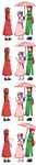  absurdres bat_wings bow braid brown_hair bug butterfly china_dress chinese_clothes comic detached_sleeves dress fire green_eyes hakurei_reimu hat highres hong_meiling insect long_hair long_image multiple_girls parasol red_eyes red_hair remilia_scarlet short_hair silent_comic tall_image touhou twin_braids umakatsuhai umbrella vampire wings 