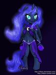 anthro blue_hair clothed clothing equine female friendship_is_magic hair horn horse lifyen mammal my_little_pony pony princess_luna_(mlp) smile solo tagme wings 