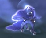  2015 animated blue_hair cutie_mark equine female friendship_is_magic glowing hair horn long_hair mammal moon my_little_pony night outside princess_luna_(mlp) rodrigues404 solo winged_unicorn wings 