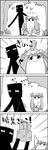  :d =d basket box comic commentary crescent crescent_hair_ornament enderman forest greyscale hair_ornament hat highres minecraft mob_cap monochrome mushroom nature no_humans open_mouth patchouli_knowledge smile tani_takeshi touhou translated yukkuri_shiteitte_ne 