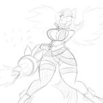  2015 belt breasts cleavage clothed clothing equine fan_character female fingerless_gloves fishnet gatling_gun gloves gun jinx jrvanesbroek league_of_legends mammal minigun my_little_pony pearl_(mlp) pegasus plain_background ranged_weapon shorts sketch solo video_games weapon white_background wings 